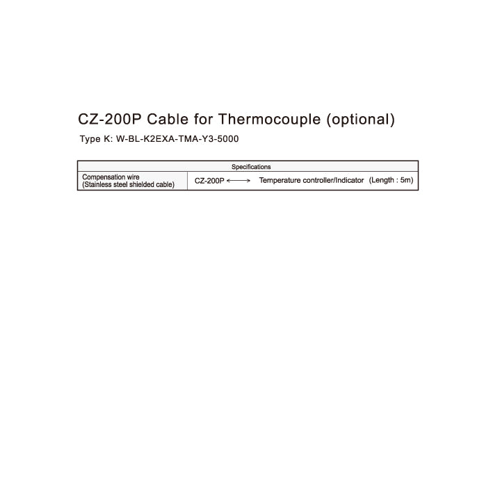 W-BL-K2EXA-TMA-Y3-5000 for CZ-200P (optional)