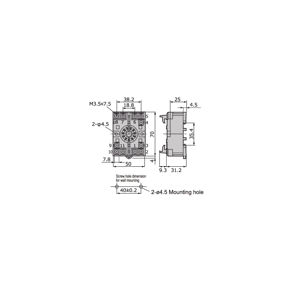 Socket-TP411X for SA100L (optional)