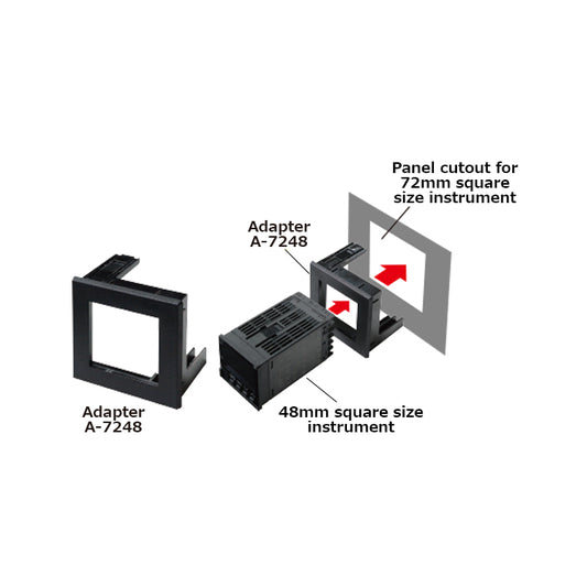 A-7248  Panel Mounting Adapter  (72mm x 72mm into 48mm x 48mm)
