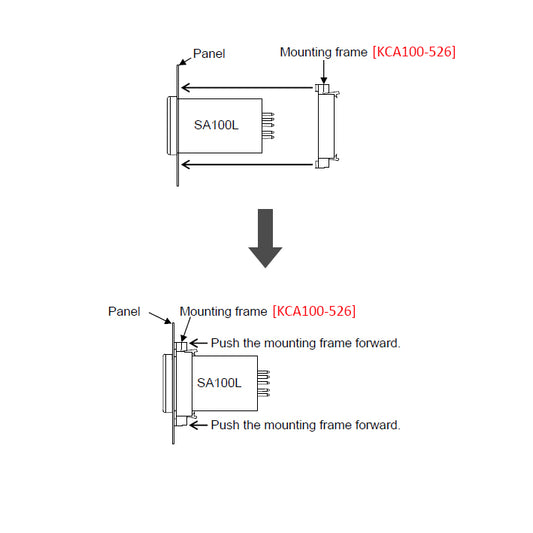 KCA100-526  Mounting frame for SA100L