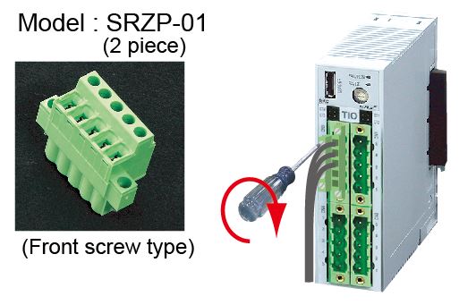 Plug-in connector (For connector type module)  SRZP-01 : Front screw type