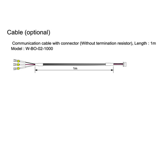 W-BO-02-1000  Communication cable  for SA100L (optional)