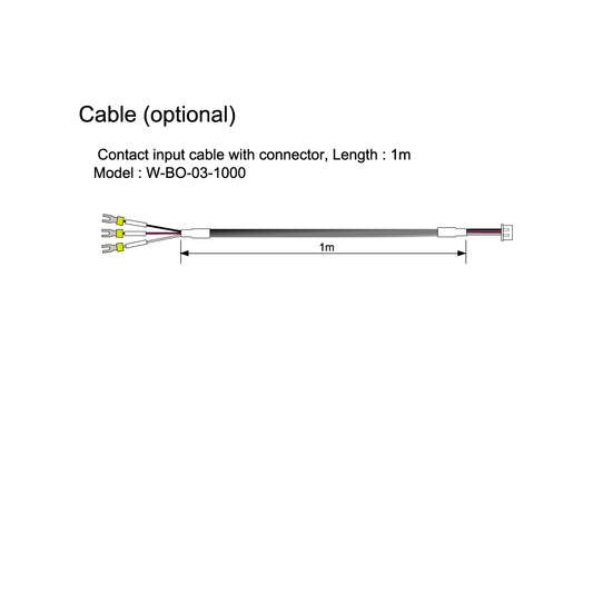 W-BO-03-1000  Contact input cable  for SA100L (optional)